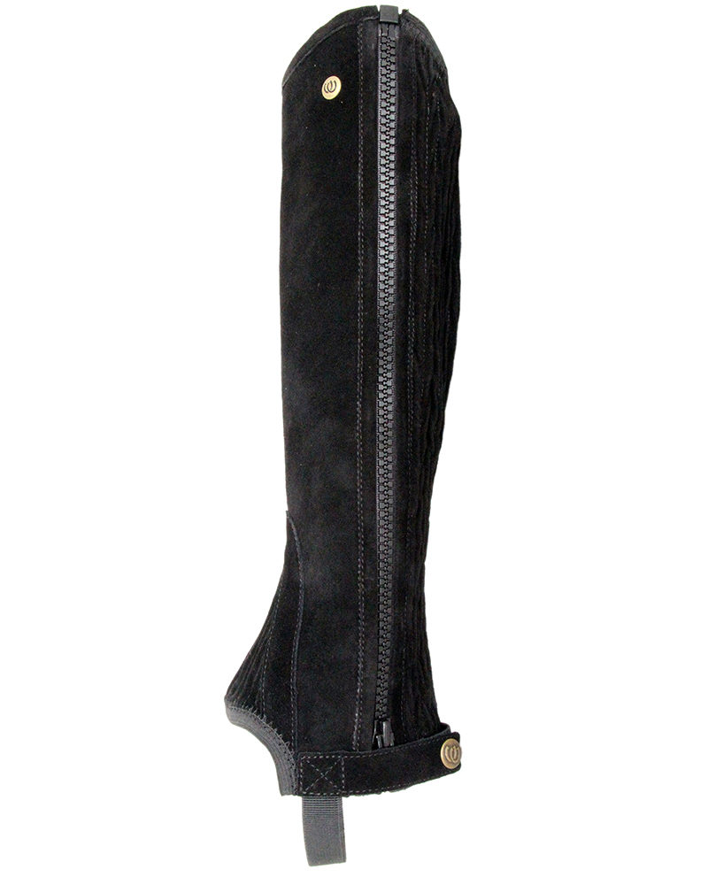 HW201 Universal Half Chaps (suede) - Black