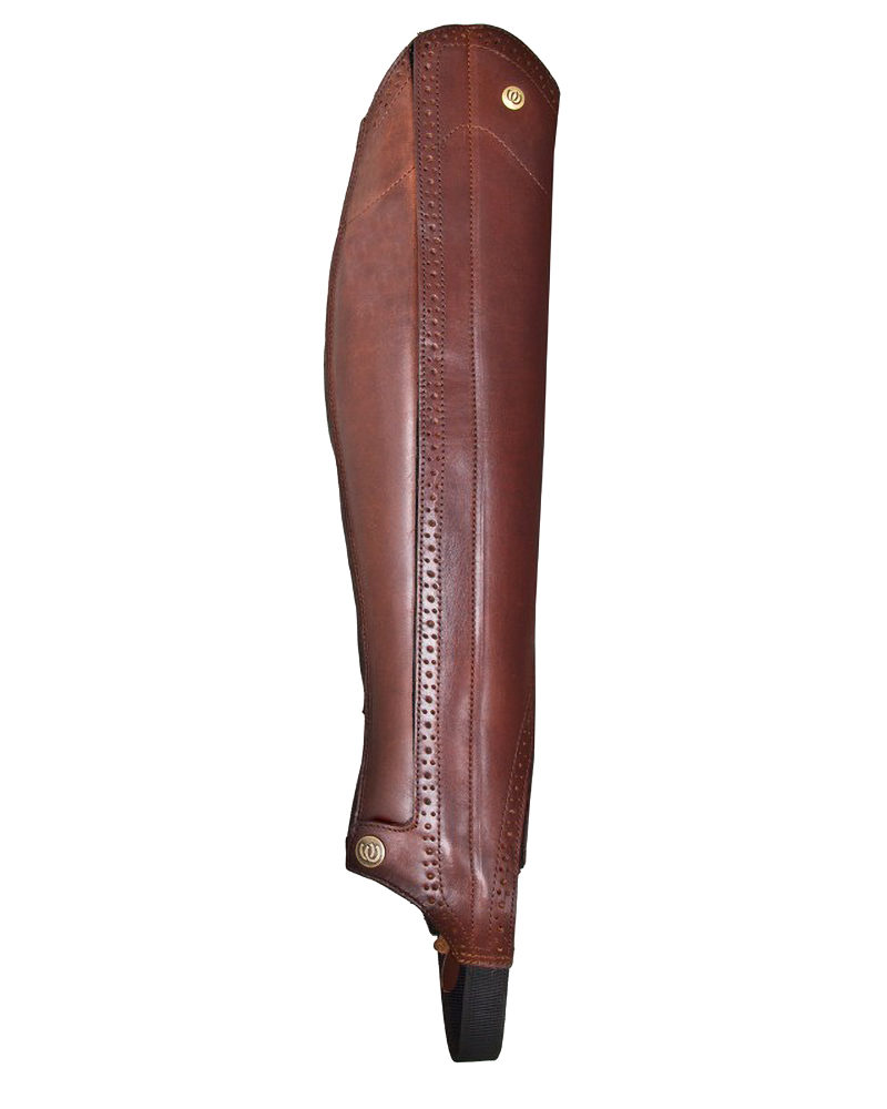 HW202 Premium Half Chaps - Chocolate